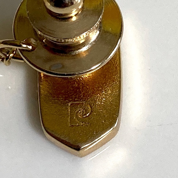 PIERRE CARDIN N Monogram Vintage 60s Tie Tack - Picture 4 of 7